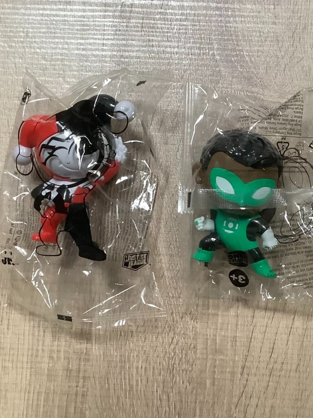 6/$10 Burger King DC Justice League Green Lantern Harley Quinn toys